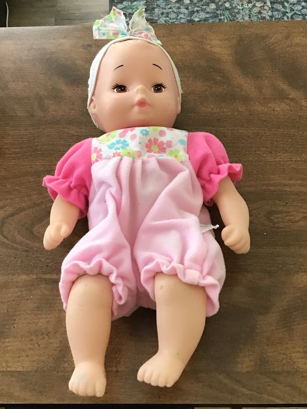 Vintage 1975 Goldberger First Bath Time Water Baby Doll 11" Soft Rubber Body